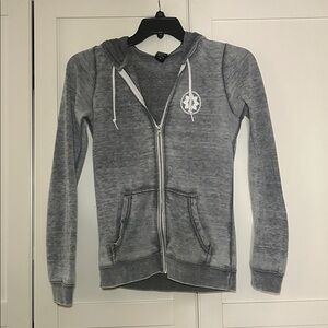 Club Pilates Gray Zip-Up Hoodie